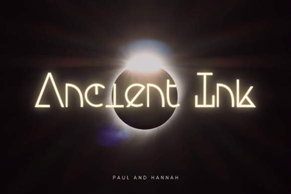 Ancient Ink: A Timeless Display Font for Crafters and Designers