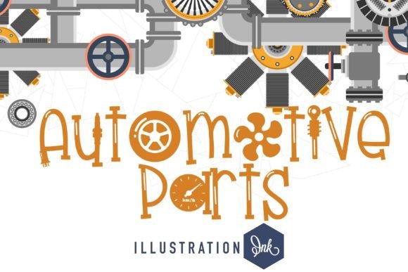 Automotive Parts: A Font That Speaks to Design