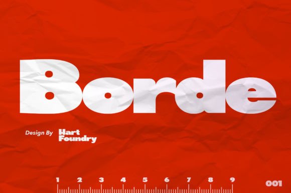 Borde: A Versatile Display Font for Digital Design