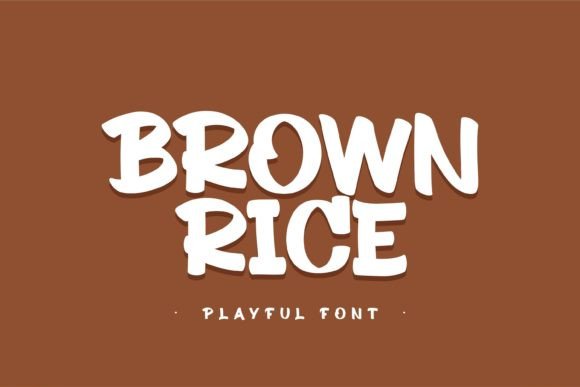 Brown Rice Playful Display Font