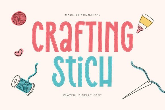 Crafting Stich: A Delicate Display Font for Digital Design