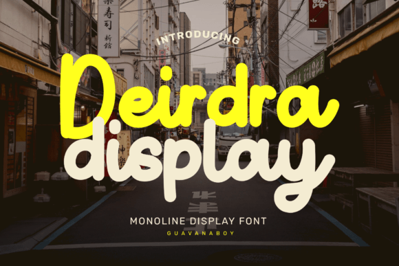 Deirdra Font: A Monoline Display Typeface for Modern Web Design