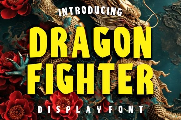 Dragon Fighter: A Bold Display Font for Editorial Design