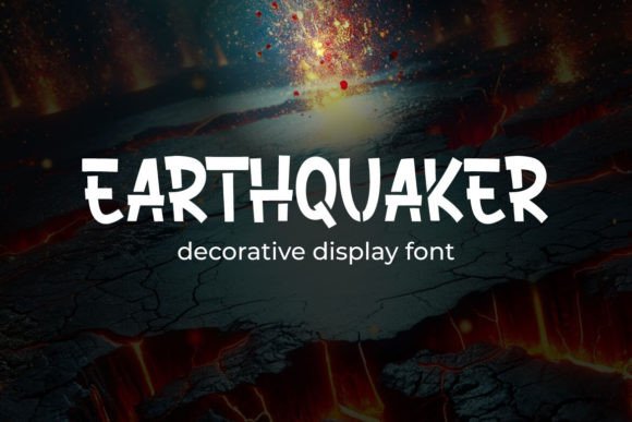 Earthquaker: A Playful Display Font for Web Design