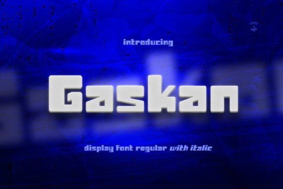 Gaskan: A Bold Display Typeface for Digital Design