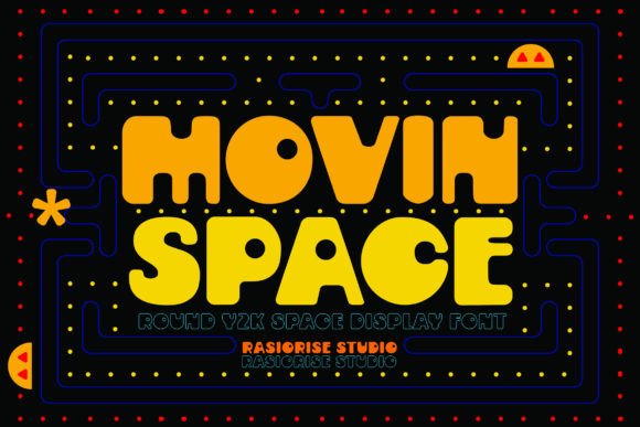 Movin Space: A Y2K-Inspired Font for Bold Branding