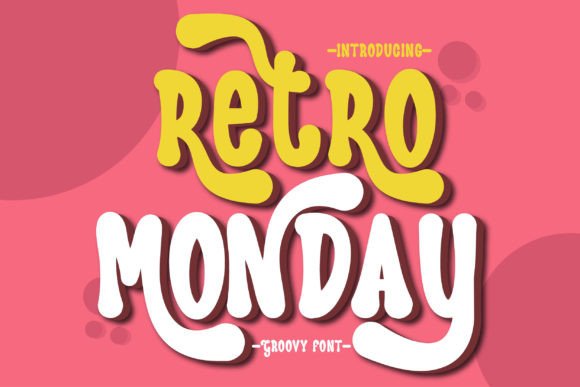 Retro Monday Font for Handmade Creators