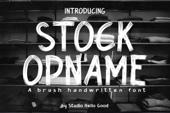 Stock Opname: A Display Font for Campaign Creativity
