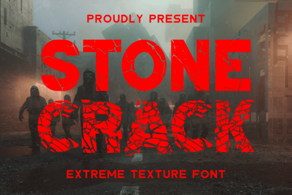 Stone Crack: A Bold Vintage Font for Eye-Catching Branding