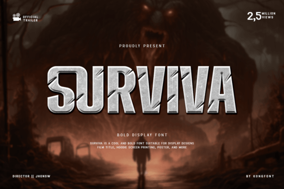 Surviva: A Bold Typeface for Editorial Impact