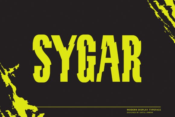 Sygar: A Display Font for Editorial Elegance