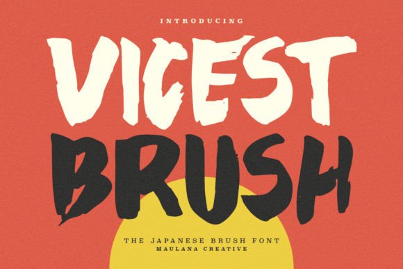 Vicest: A Display Font with a Brushstroke of Character